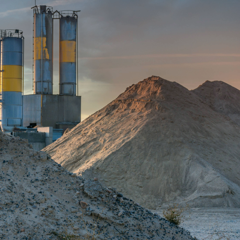 asphalt and concrete processing plant