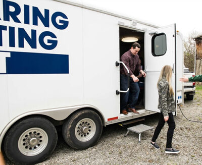 mobile unit for hearing testing